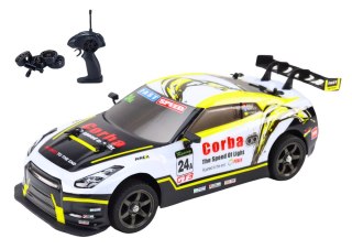 Auto Sportowe RC 1:16 Drift Wymienne Koła Biało-Żółte LEAN Toys