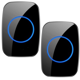 Bezprzewodowy Dzwonek Wodoszczelny 25 Melodii Dwa Odbiorniki LEAN