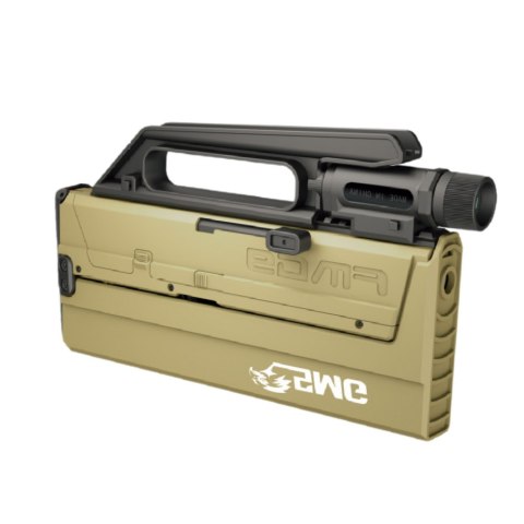 Karabin Składany FMG9 Strzałki Piankowe Łuski Latarka Broń LEAN Toys