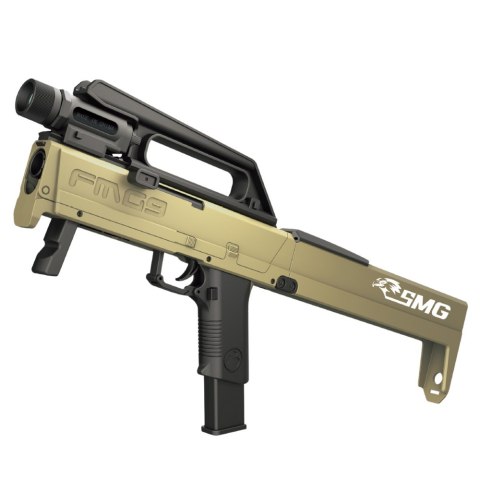 Karabin Składany FMG9 Strzałki Piankowe Łuski Latarka Broń LEAN Toys