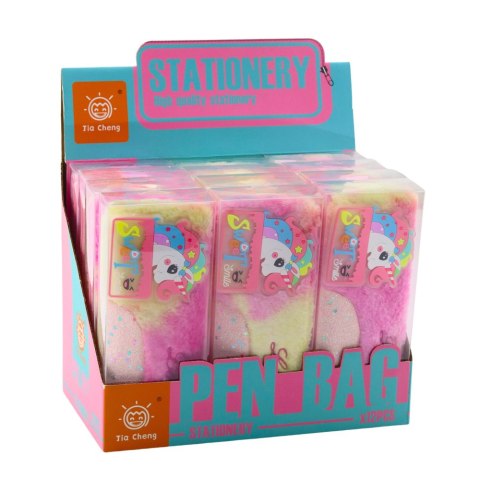 Pluszowy Piórnik Z Jednorożcem Błyszczące Elementy Jednorożec Różowy LEAN