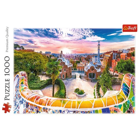 Puzzle - 1000 - Zachód słońca nad Barceloną - Hiszpania - Trefl 10711 Trefl Puzzle
