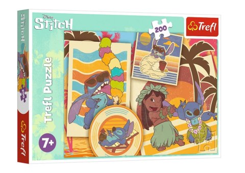 Puzzle - 200 - Muzyczny świat Lilo i Stitch - Trefl 13304 Trefl Puzzle