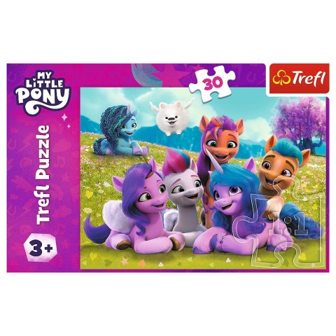 Puzzle - 30 - Przyjacielskie Koniki Pony - My Little Pony - Trefl 18299 Trefl Puzzle