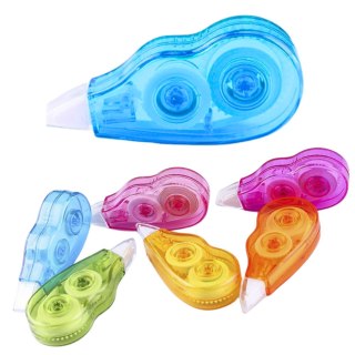 Zestaw Korektorów W Taśmie Kolorowe Opakowanie Z Suwakiem 6szt LEAN