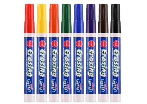 Zestaw Markerów Do Tablicy Kolorowe 8szt LEAN