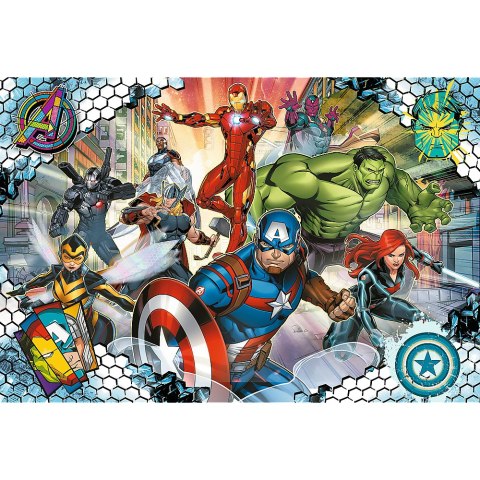 Puzzle - 100 - Sławni Avengers - Disney Marvel The Avengers - Trefl 16454 Trefl Puzzle