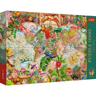 Puzzle - 1000 Premium Plus - Tea Time: Antyczna mapa świata - Trefl 12077 Trefl Puzzle