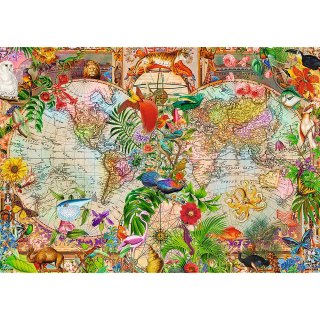 Puzzle - 1000 Premium Plus - Tea Time: Antyczna mapa świata - Trefl 12077 Trefl Puzzle