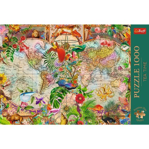 Puzzle - 1000 Premium Plus - Tea Time: Antyczna mapa świata - Trefl 12077 Trefl Puzzle