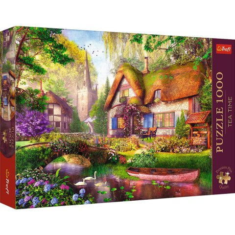 Puzzle - 1000 Premium Plus - Tea Time: Urocza chatka w lesie - Trefl 10804 Trefl Puzzle