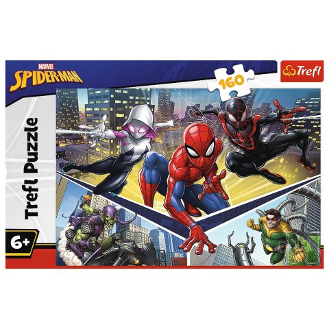 Puzzle - 160 - Siła Spidermana - Spiderman - Trefl 15422 Trefl Puzzle