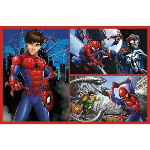 Puzzle - 2x70 - Pajęcze historie - Disney Marvel Spiderman - Trefl 34443 Trefl Puzzle