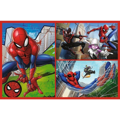 Puzzle - 2x70 - Pajęcze historie - Disney Marvel Spiderman - Trefl 34443 Trefl Puzzle