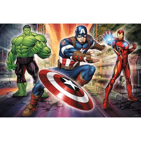 Puzzle - 24 Maxi - W świecie Avengersów - Trefl 14321 Trefl Puzzle