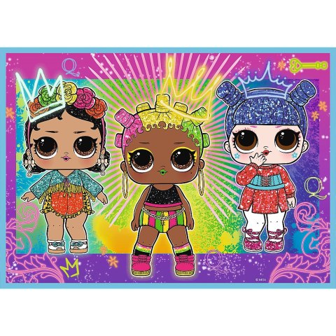 Puzzle - 4w1 (35, 48, 54, 70) - Poznaj laleczki - LOL Surprise! - Trefl 34613 Trefl Puzzle