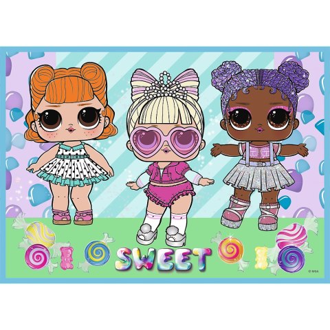 Puzzle - 4w1 (35, 48, 54, 70) - Poznaj laleczki - LOL Surprise! - Trefl 34613 Trefl Puzzle