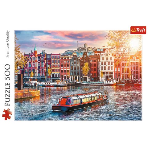 Puzzle - 500 - Amsterdam - Holandia - Trefl 37428 Trefl Puzzle