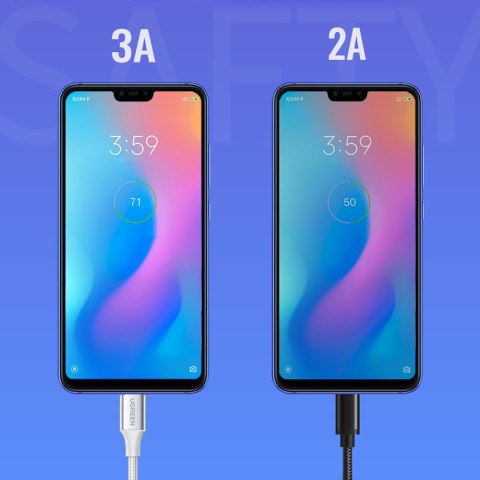Kabel przewód USB-A - USB-C QC 3.0 3A 3m - biały UGREEN