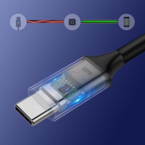 Kabel przewód USB-C 3.1 - USB-C 3.1 1.5m - szary UGREEN