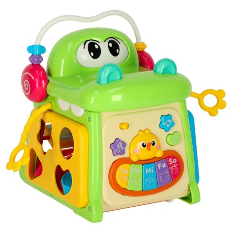 Kostka edukacyjna sorter z pianinkiem krokodyl 4w1 Kik Sp. z o. o. Sp. k.