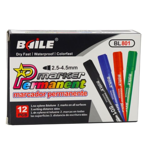 Marker Permanentny Wodoodporny Niebieski 2,5-4,5 mm LEAN