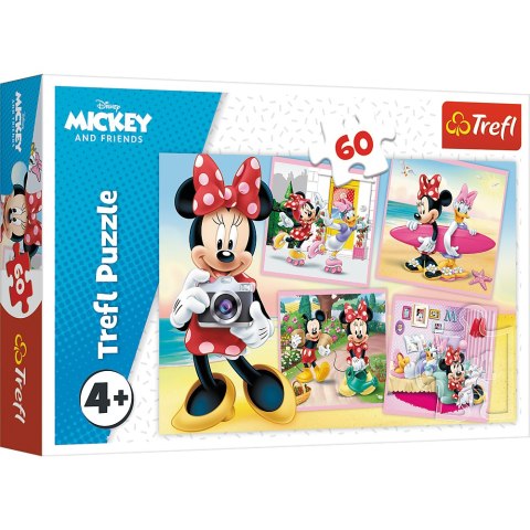 Puzzle - 60 - Urocza Minnie - Disney Minnie - Trefl 17360 Trefl Puzzle