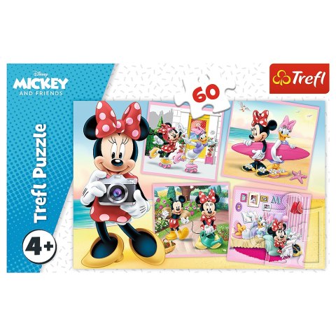 Puzzle - 60 - Urocza Minnie - Disney Minnie - Trefl 17360 Trefl Puzzle
