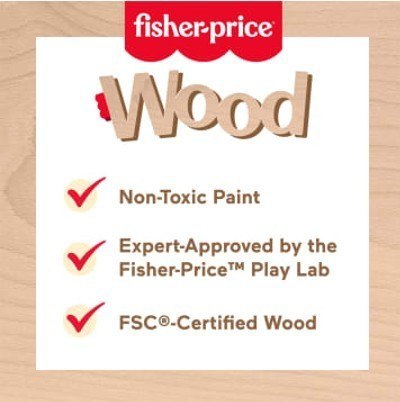 Drewniana tęcza do układania Fisher Price