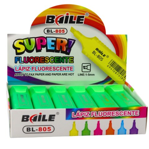 Pisak Zakreślacz Do Notatek Szkolny Biurowy Neonowy Intensywny Zielony LEAN