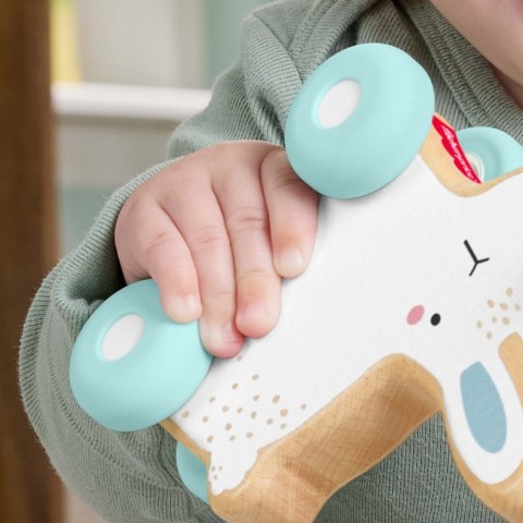 Drewniany króliczek na kółkach Fisher Price