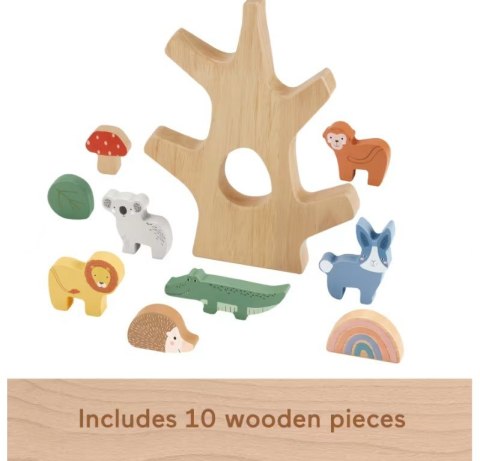 Wooden Drewniane drzewko zestaw klocków Fisher Price