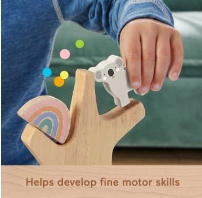 Wooden Drewniane drzewko zestaw klocków Fisher Price