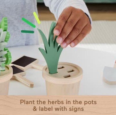 Wooden Mały ogrodnik zestaw drewnianych roślin i narzędzi Fisher Price