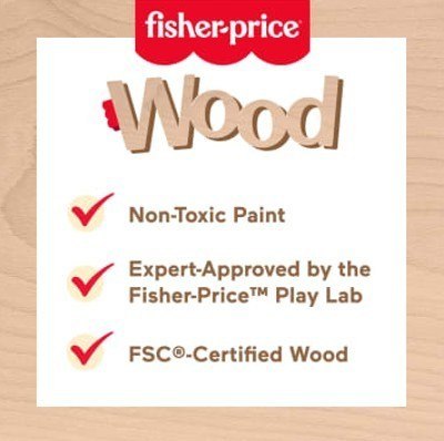 Wooden Mały ogrodnik zestaw drewnianych roślin i narzędzi Fisher Price