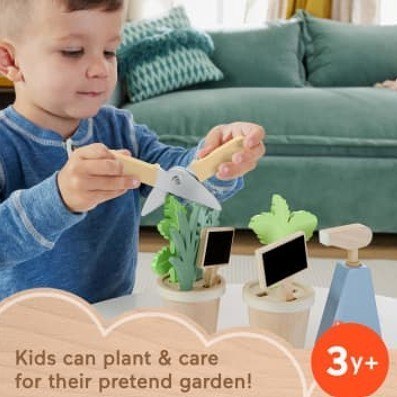 Wooden Mały ogrodnik zestaw drewnianych roślin i narzędzi Fisher Price