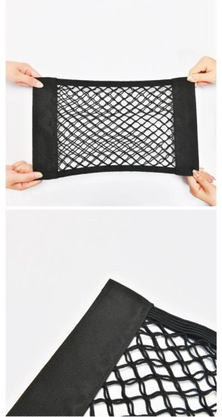 Siatka Do Bagażnika Auta Organizer Torba Na Wkręty Mocna Kieszeń 20 x 26cm LEAN