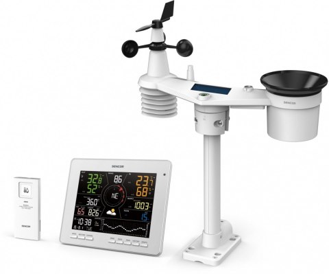 Profesjonalna Stacja meterologiczna wifi SMART z czujnik 7w1 Sencor