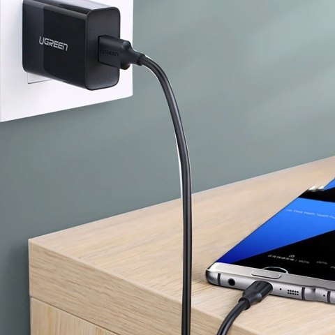 Kabel przewód USB-A 3.0 - USB-C 3A 2m - czarny UGREEN