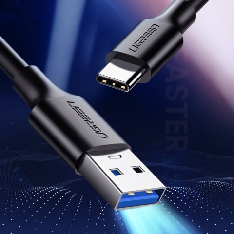 Kabel przewód USB-A 3.0 - USB-C 3A 2m - czarny UGREEN