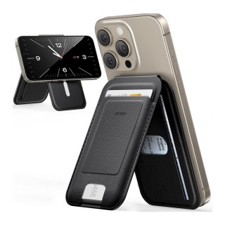 Portfel na karty Magnetic Wallet MagSafe z podstawką - czarny UGREEN