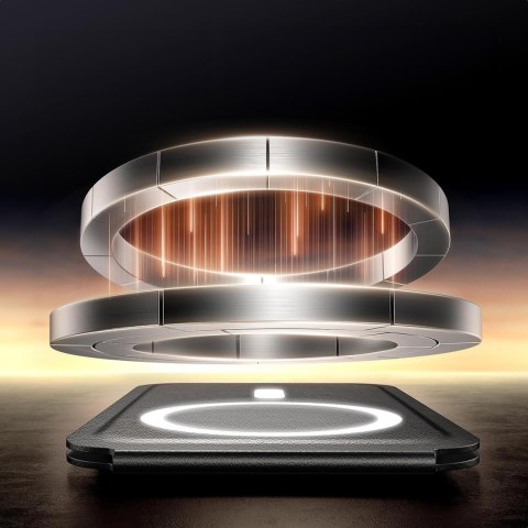 Portfel na karty Magnetic Wallet MagSafe z podstawką - czarny UGREEN