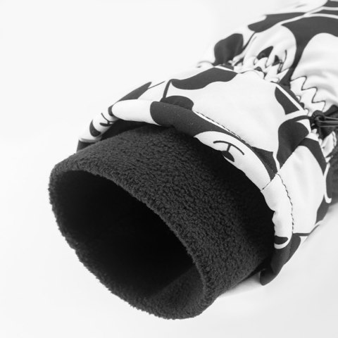 Rękawiczki narciarskie dziecięce bez palców Panda Heat rozmiar S - czarne/białe Qunature