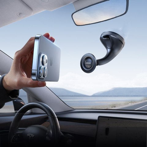 Uchwyt samochodowy magnetyczny na telefon na szybę kokpit - czarny JOYROOM