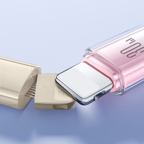 Kabel przewód Crystal-Clear Series 30W USB-C - iPhone Lightning 1.2m - biały JOYROOM