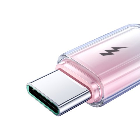 Kabel przewód Crystal-Clear Series 3A USB-A - USB-C 1.2m - biały JOYROOM