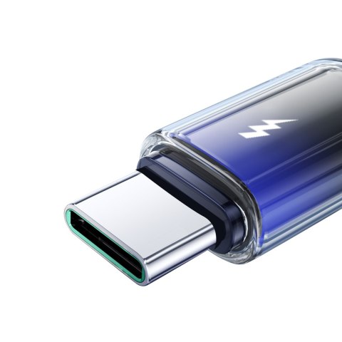 Kabel przewód Crystal-Clear Series 3A USB-A - USB-C 1.2m - czarny JOYROOM