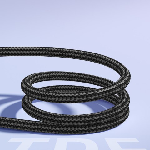 Kabel przewód Crystal-Clear Series 3A USB-A - USB-C 1.2m - czarny JOYROOM