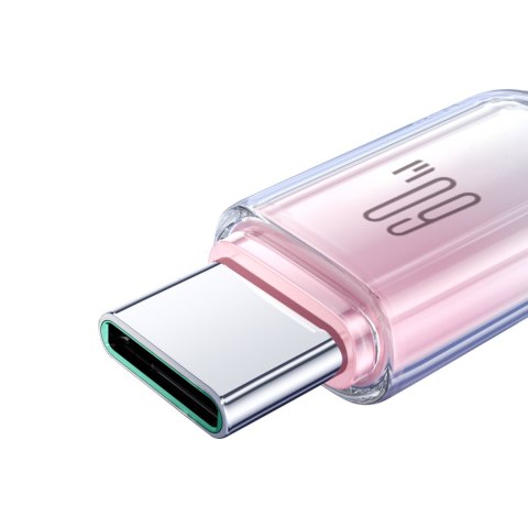 Kabel przewód Crystal-Clear Series 60W USB-C - USB-C 1.2m - biały JOYROOM