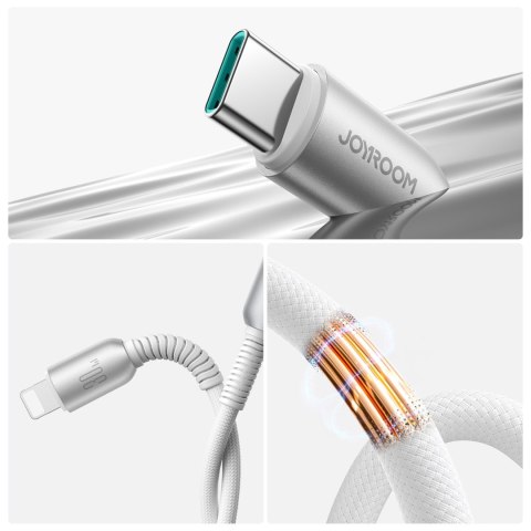 Kabel przewód Cutting-Edge Series 30W USB-C - iPhone Lightning 1.2m - szary JOYROOM